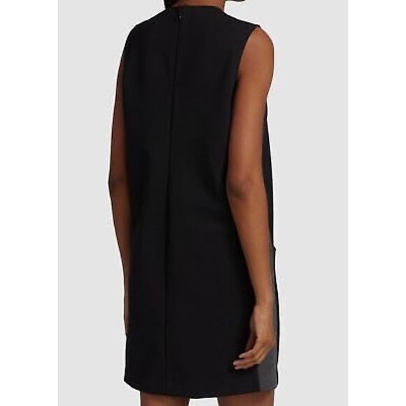 NWT ATM Anthony Thomas Melillo Woven Sleeveless Shift Dress - Black/Gray - M - Picture 3 of 13